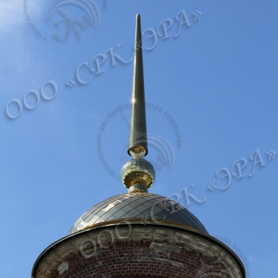 Изготовление и монтаж купола с крестом на шпиле для Борисоглебского Храма